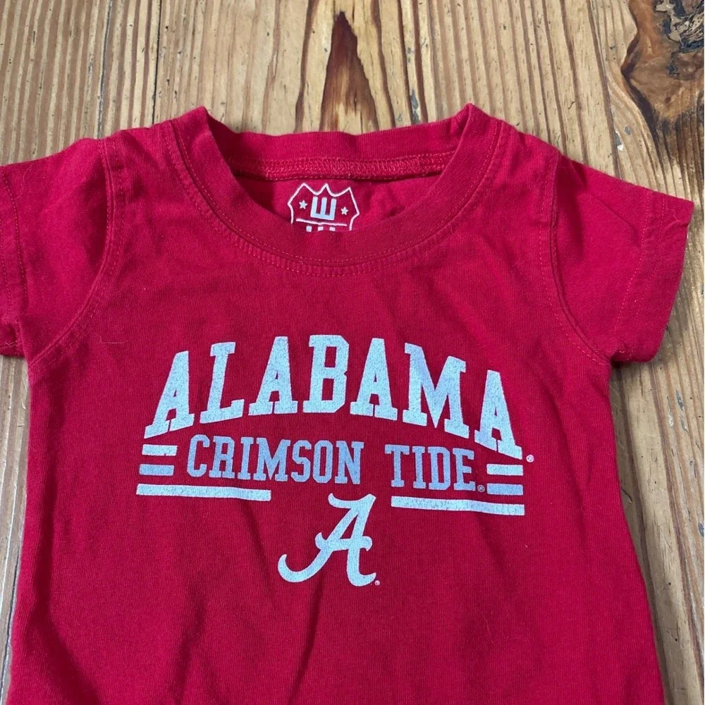 Wes and Willy Romper Kids Crimson Alabama Crimson Tide Graphic SIZE‎ 6M